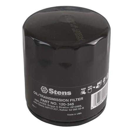 Stens Oil Filter 120-345 For Kohler 52 050 02-S 120-345